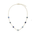 Glow dames ketting marine blue 55 cm