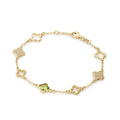 Glow dames armband bloem groen